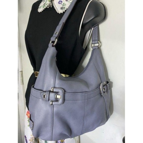 tignanello bag light purple leather tote - Picture 6 of 12